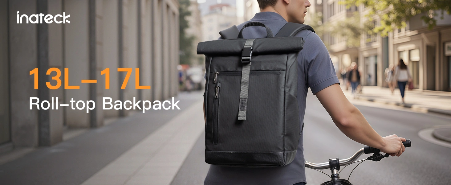 Balo-deo-vai-inateck-roll-top-waterproof-backpack-bp01003-13-17l-black-1
