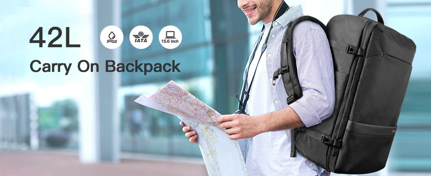  inateck Multi-Pocket Carry-On Travel Backpack Cho Laptop 17-inch BP03005 42L | Inateck Việt Nam Phân Phối Chính Hãng