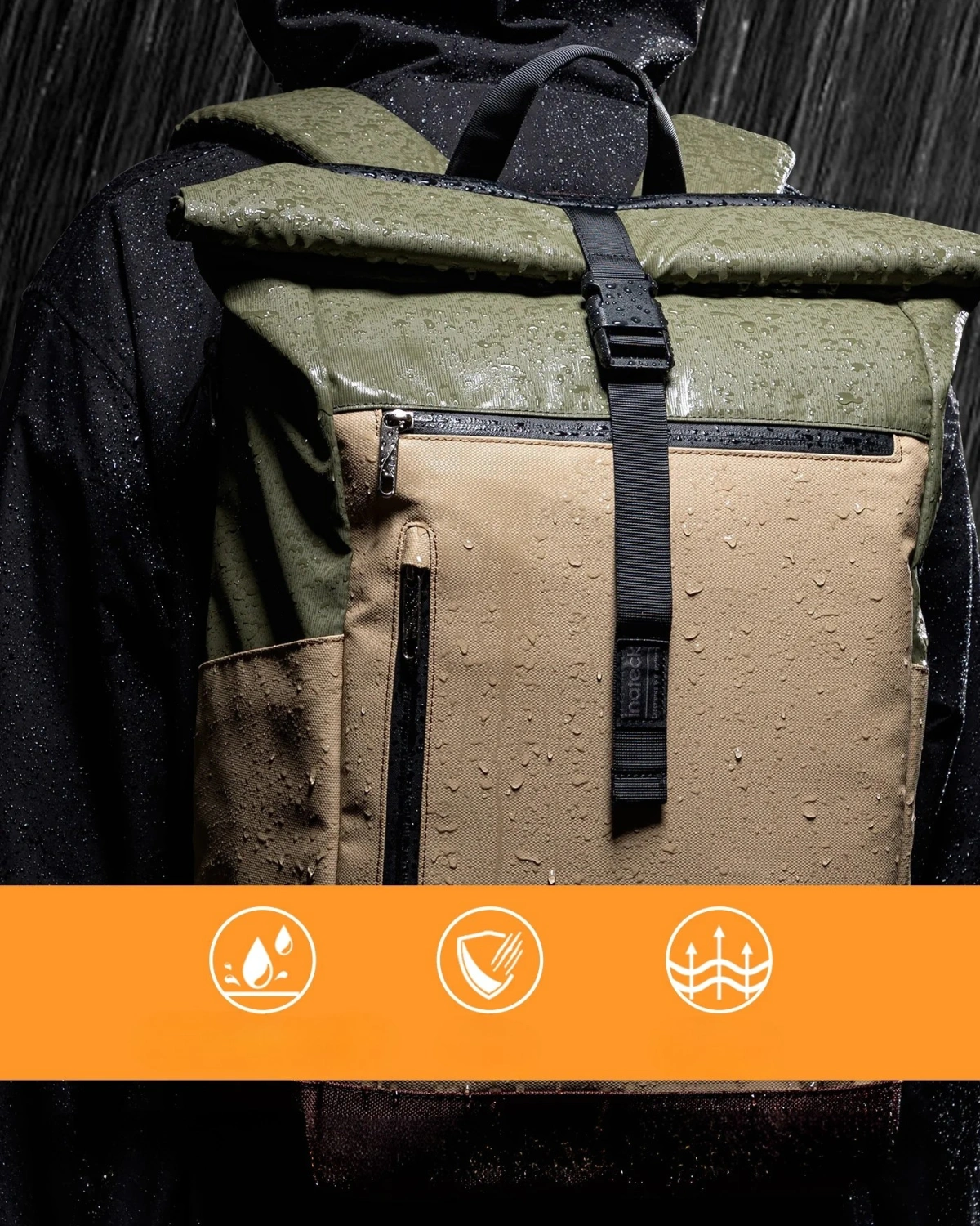 Balo-laptop-inateck-roll-top-waterproof-backpack-bp01003-black-v1-2