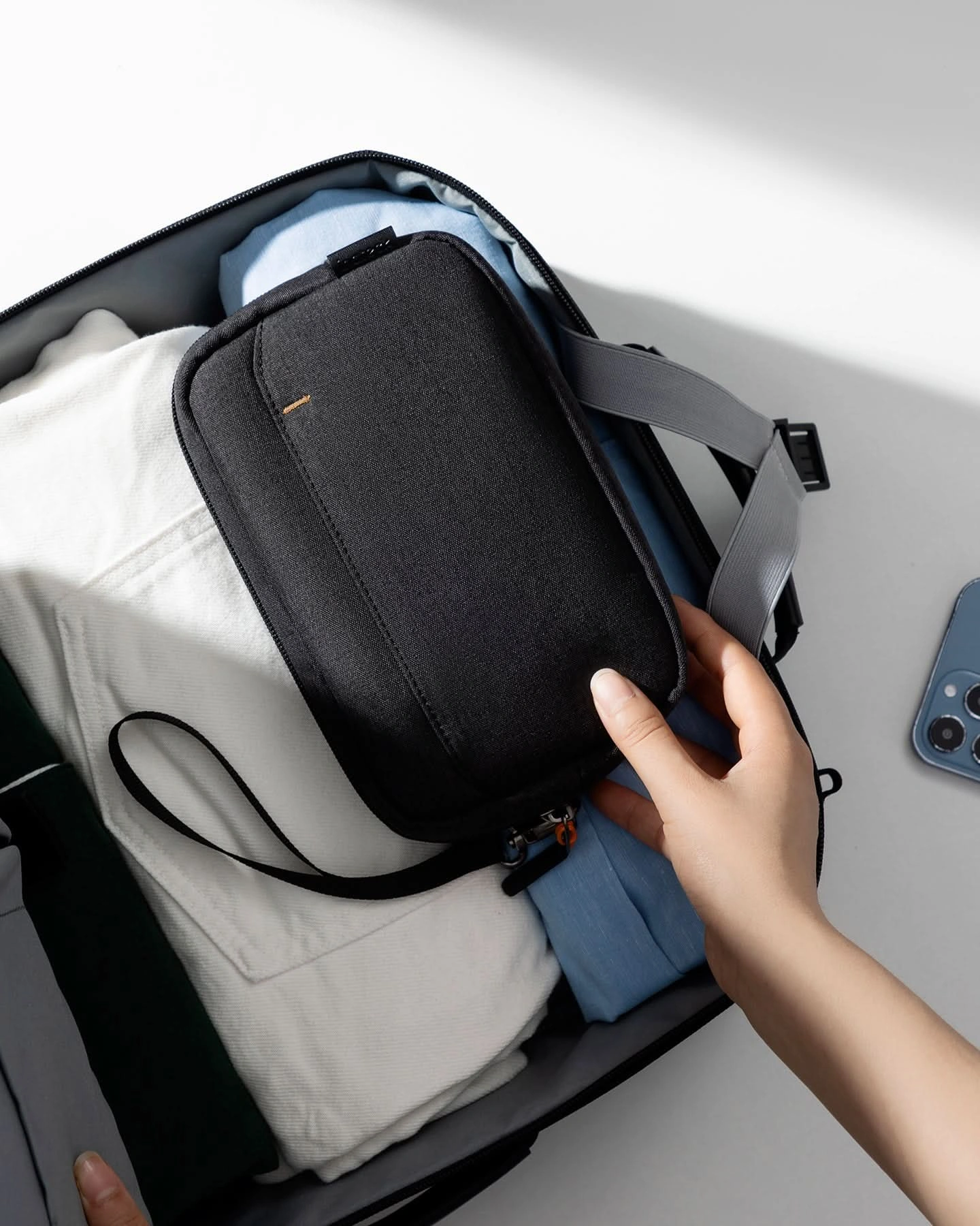 Inateck Travel Electronic Accessory Organizer Bag - AB03012