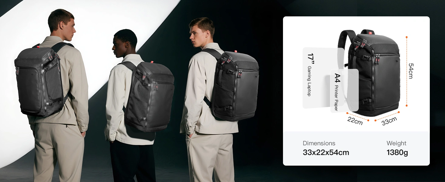 Balo du lịch dung tích lớn, chống nước inateck Large Splashproof Carry-On BPX31 40L | Inateck Việt Nam Phân Phối Chính Hãng