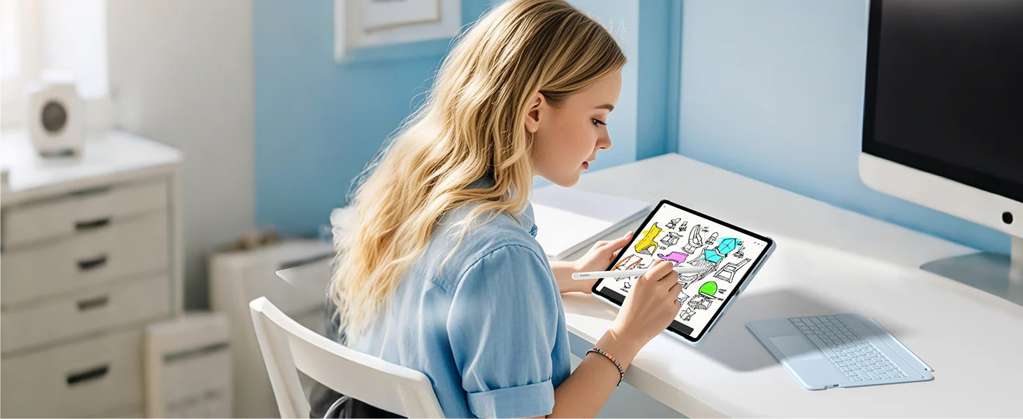 Bàn Phím Kêt Hợp Ốp Lưng iPad inateck Acetouch Led RGB - KB04118 | Inateck.VN Phân Phối Chính Hãng
