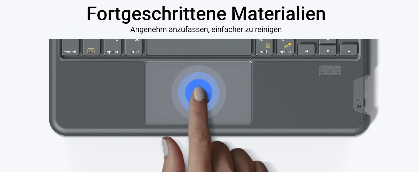 Bàn Phím hết hợp Ốp Lưng iPad inateck Acetouch Led RGB - KB04112 | Inateck.VN Phân Phối Chính Hãng